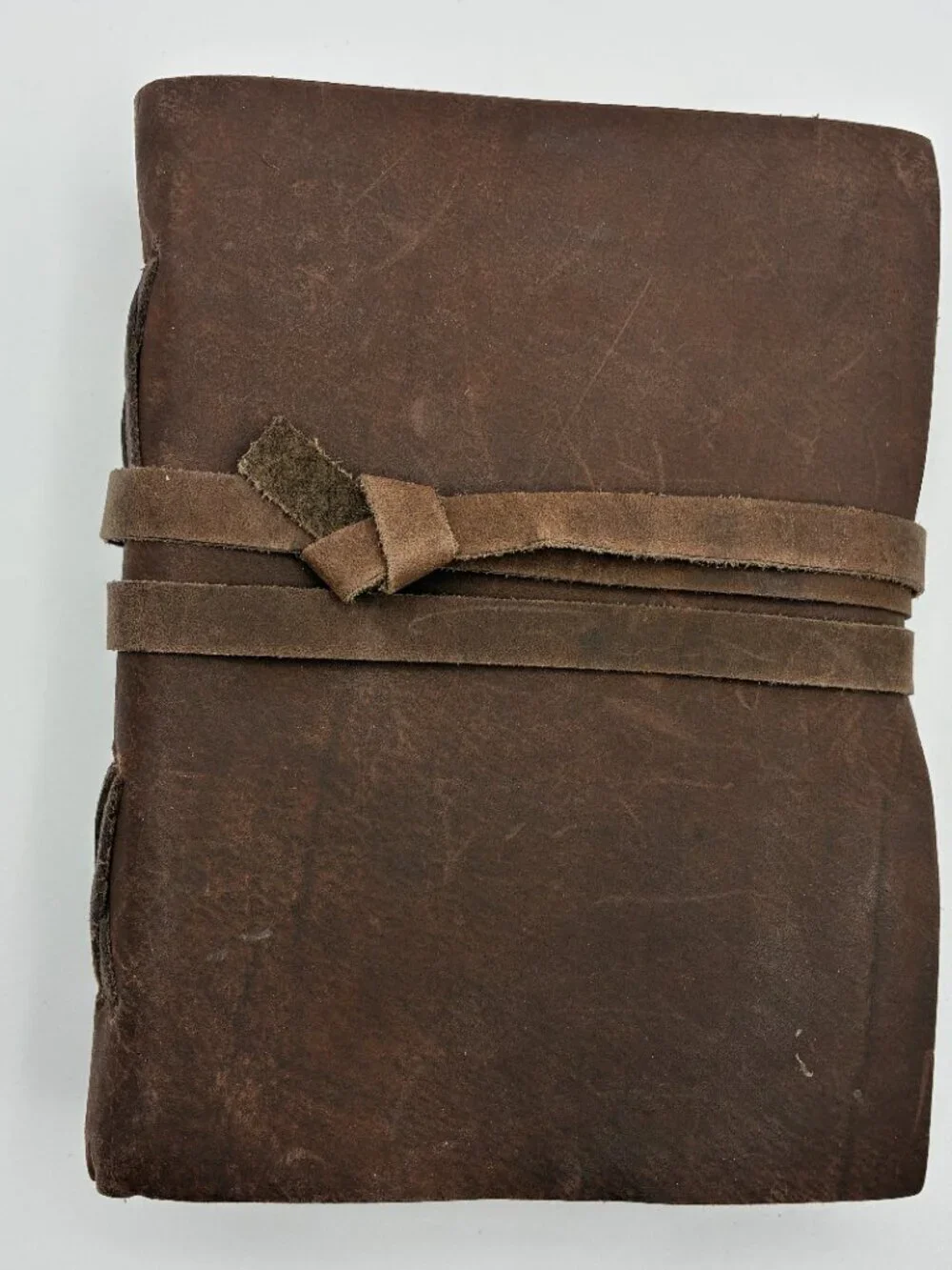 NEW Rustic Leather Bound Wrap Journal Book Handmade Paper Pages Blank